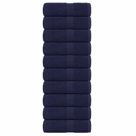 Toallas de jabón 10 uds azul marino 30x30cm 360gsm 100% algodón de , Toallas - Ref: Foro24-136781, Precio: 26,40 €, Descuento: %
