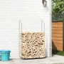 Leñero acero galvanizado 100x25x150 cm de , Bolsas y soportes de leña - Ref: Foro24-4100703, Precio: 27,62 €, Descuento: %