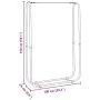 Leñero acero galvanizado 100x25x150 cm de , Bolsas y soportes de leña - Ref: Foro24-4100703, Precio: 27,62 €, Descuento: %