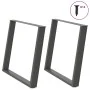 Patas para mesa comedor forma U 2uds antracita 100x(72-73) cm de , Patas para mesas - Ref: Foro24-4012806, Precio: 107,58 €, ...