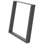 Patas para mesa comedor forma U 2uds antracita 100x(72-73) cm de , Patas para mesas - Ref: Foro24-4012806, Precio: 107,58 €, ...