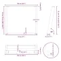 Patas para mesa comedor forma U 2uds antracita 100x(72-73) cm de , Patas para mesas - Ref: Foro24-4012806, Precio: 107,58 €, ...