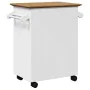 Carrito de cocina BODO blanco y marrón 72x45x80 cm von , Küchen- und Speisewagen - Ref: Foro24-4016876, Preis: 138,21 €, Raba...