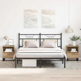 Mesitas de noche 2 uds madera roble artisian 40x35x50 cm de , Mesitas de noche - Ref: Foro24-857379, Precio: 116,45 €, Descue...