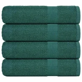 Toallas de ducha 4 uds 100% algodón verde 70x140 cm 360 gsm de , Toallas - Ref: Foro24-136858, Precio: 35,01 €, Descuento: %
