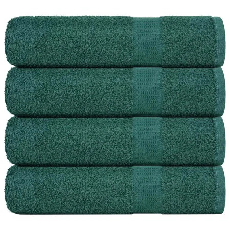 Toallas de ducha 4 uds 100% algodón verde 70x140 cm 360 gsm de , Toallas - Ref: Foro24-136858, Precio: 35,01 €, Descuento: %