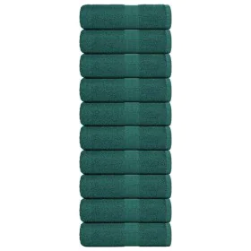 Toallas invitados 10 uds 100% algodón verde 30x50 cm 360 gsm de , Toallas - Ref: Foro24-136853, Precio: 26,40 €, Descuento: %