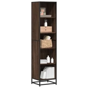 Estantería madera ingeniería roble marrón 40x35x170,5 cm de , Librerías y estanterías - Ref: Foro24-849143, Precio: 68,18 €, ...