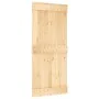 Puerta corredera con herrajes madera maciza de pino 90x210 cm von , Türen - Ref: Foro24-3332685, Preis: 201,38 €, Rabatt: %