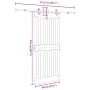 Puerta corredera con herrajes madera maciza de pino 90x210 cm von , Türen - Ref: Foro24-3332685, Preis: 201,38 €, Rabatt: %