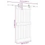 Puerta corredera con herrajes madera maciza de pino 100x210 cm de , Puertas - Ref: Foro24-3332687, Precio: 233,59 €, Descuent...