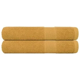 Toallas 2 piezas oro 100x200 cm 360 gsm 100% algodón de , Toallas - Ref: Foro24-136818, Precio: 35,85 €, Descuento: %