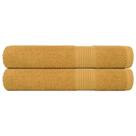 Toallas 2 piezas oro 100x200 cm 360 gsm 100% algodón de , Toallas - Ref: Foro24-136818, Precio: 35,85 €, Descuento: %