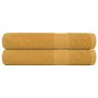 Toallas 2 piezas oro 100x200 cm 360 gsm 100% algodón de , Toallas - Ref: Foro24-136818, Precio: 35,85 €, Descuento: %