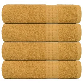 Toallas de baño 4 uds oro 100x150 cm 360 gsm 100% algodón de , Toallas - Ref: Foro24-136813, Precio: 45,81 €, Descuento: %