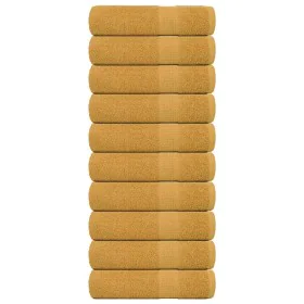 Toallas de ducha 10 uds 100% algodón oro 70x140 cm 360 gsm de , Toallas - Ref: Foro24-136811, Precio: 85,26 €, Descuento: %