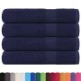 Toallas 4 uds 100% algodón azul marino 100x200 cm 600 gsm de , Toallas - Ref: Foro24-136795, Precio: 62,33 €, Descuento: %