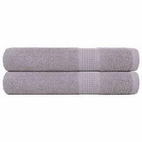Toallas de sauna 2 uds 100% algodón gris 80x200 cm 360 gsm de , Toallas - Ref: Foro24-136839, Precio: 31,53 €, Descuento: %