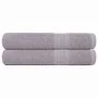 Toallas de sauna 2 uds 100% algodón gris 80x200 cm 360 gsm de , Toallas - Ref: Foro24-136839, Precio: 31,53 €, Descuento: %