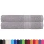 Toallas de sauna 2 uds 100% algodón gris 80x200 cm 360 gsm de , Toallas - Ref: Foro24-136839, Precio: 31,53 €, Descuento: %