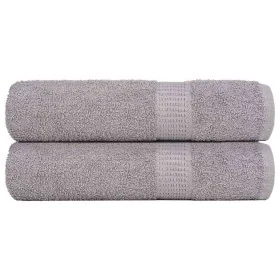 Toallas de mano 2 uds 100% algodón gris 50x100 cm 360 gsm de , Toallas - Ref: Foro24-136830, Precio: 16,81 €, Descuento: %