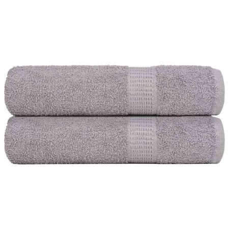 Toallas de mano 2 uds 100% algodón gris 50x100 cm 360 gsm de , Toallas - Ref: Foro24-136830, Precio: 16,81 €, Descuento: %