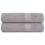 Toallas de mano 2 uds 100% algodón gris 50x100 cm 360 gsm de , Toallas - Ref: Foro24-136830, Precio: 16,81 €, Descuento: %