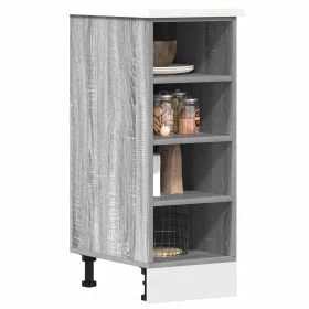 Armario bajo de madera de ingeniería gris sonoma 30x44,5x81,5cm de , Armarios de cocina - Ref: Foro24-854198, Precio: 56,28 €...