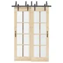 Kit de herrajes para puertas correderas acero negro 152,5 cm by , Door items - Ref: Foro24-3295719, Price: 139,07 €, Discount: %