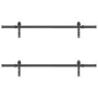 Kit de herrajes para puertas correderas acero negro 152,5 cm by , Door items - Ref: Foro24-3295719, Price: 139,07 €, Discount: %