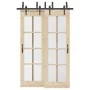 Kit de herrajes para puertas correderas acero negro 152,5 cm by , Door items - Ref: Foro24-3295725, Price: 139,89 €, Discount: %