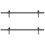 Kit de herrajes para puertas correderas acero negro 152,5 cm by , Door items - Ref: Foro24-3295725, Price: 139,89 €, Discount: %