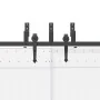 Kit de herrajes para puertas correderas acero negro 152,5 cm by , Door items - Ref: Foro24-3295725, Price: 139,89 €, Discount: %