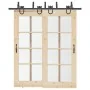 Kit de herrajes para puertas correderas acero negro 200 cm by , Door items - Ref: Foro24-3295738, Price: 109,35 €, Discount: %