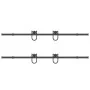 Kit de herrajes para puertas correderas acero negro 200 cm by , Door items - Ref: Foro24-3295738, Price: 109,35 €, Discount: %