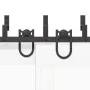 Kit de herrajes para puertas correderas acero negro 200 cm by , Door items - Ref: Foro24-3295738, Price: 109,35 €, Discount: %