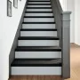 Peldaños de escalera 4 uds madera maciza roble marrón oscuro de , Alfombrillas para escalones - Ref: Foro24-3283014, Precio: ...