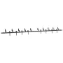 Kit de herrajes para puertas correderas acero negro 427 cm by , Door items - Ref: Foro24-3295746, Price: 315,21 €, Discount: %