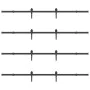 Kit de herrajes para puertas correderas acero negro 427 cm by , Door items - Ref: Foro24-3295746, Price: 315,21 €, Discount: %
