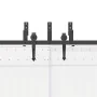 Kit de herrajes para puertas correderas acero negro 427 cm by , Door items - Ref: Foro24-3295746, Price: 315,21 €, Discount: %