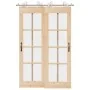 Kit de herrajes para puerta corredera 183 cm acero plateado by , Door items - Ref: Foro24-3295759, Price: 252,33 €, Discount: %