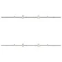 Kit de herrajes para puerta corredera 183 cm acero plateado by , Door items - Ref: Foro24-3295759, Price: 252,33 €, Discount: %