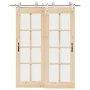 Kit de herrajes para puerta corredera 183 cm acero plateado by , Door items - Ref: Foro24-3295765, Price: 206,47 €, Discount: %