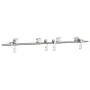 Kit de herrajes para puerta corredera 183 cm acero plateado by , Door items - Ref: Foro24-3295765, Price: 206,47 €, Discount: %