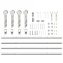 Kit de herrajes para puerta corredera 183 cm acero plateado by , Door items - Ref: Foro24-3295765, Price: 206,47 €, Discount: %