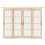 Kit de herrajes para puerta corredera 366 cm acero plateado by , Door items - Ref: Foro24-3295767, Price: 494,33 €, Discount: %