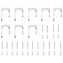 Kit de herrajes para puerta corredera 366 cm acero plateado by , Door items - Ref: Foro24-3295767, Price: 494,33 €, Discount: %