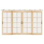 Kit de herrajes para puerta corredera 366 cm acero plateado by , Door items - Ref: Foro24-3295773, Price: 406,75 €, Discount: %