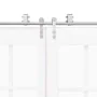 Kit de herrajes para puerta corredera 366 cm acero plateado by , Door items - Ref: Foro24-3295773, Price: 406,75 €, Discount: %