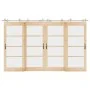 Kit de herrajes para puerta corredera 366 cm acero plateado by , Door items - Ref: Foro24-3295771, Price: 351,96 €, Discount: %